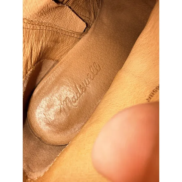 Madewell Rosie Leather Ankle Boots‎ Size 8 Tan - Image 9