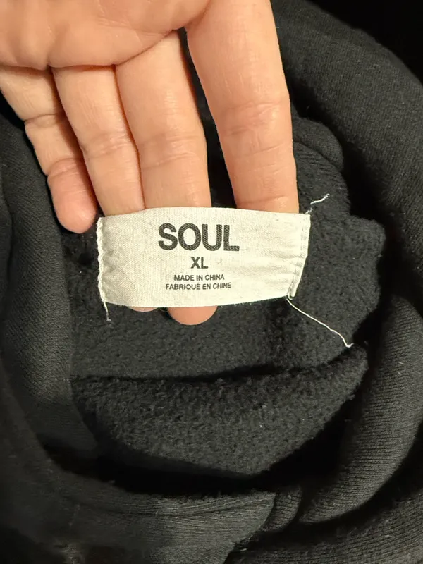 Soul by soulcycle black skull graphic hoodie - Image 3