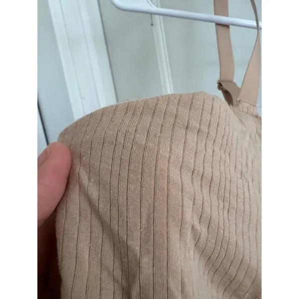 Aerie nude ribbed‎ wireless bra size xl - Image 3
