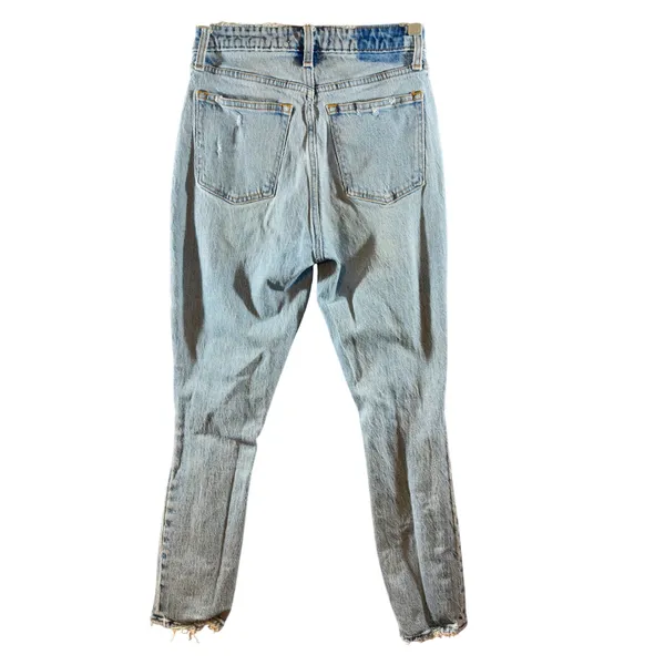 399 | Abercrombie & Fitch Curve Love High Rise Skinny Distressed Jeans Blue‎ 25 - Image 2