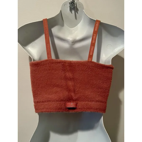 Gymshark x Whitney Simmons Eyelash Knit Bandeau Canyon Red Size M EUC!!! - Image 2