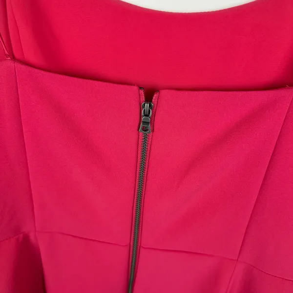 NWT Alice + Olivia Andalasia Fit & Flare Mini Dress Sz‎ 12 Watermelon Pink Party - Image 3