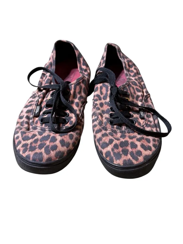 Vans Unisex Animal Print Lace Up Shoes Men 7 Women 8.5 - Image 3