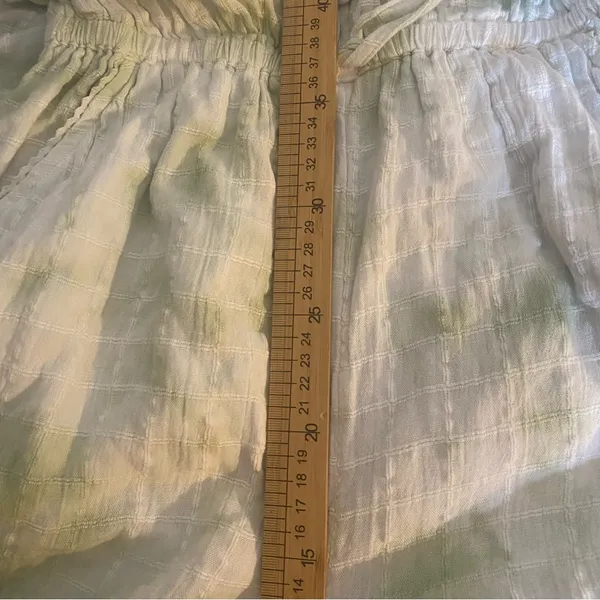 Aerie Light Green Textured Romper country cowgirl‎ feminine boho festival Medium - Image 10