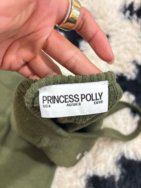 Princess Polly Knit Set Two-Piece Green - Image 3