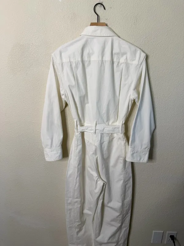 Madewell Utility Coverall Straight-Leg Jumpsuit Wide Leg Womens Size S - Image 8