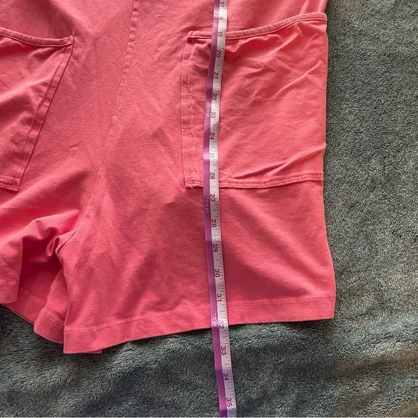 Rae Mode Pink Cotton Lycra Spaghetti Strap Pockets Romper JP5069 Womens‎ Medium - Image 7