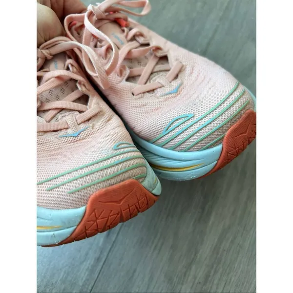 Hoka One One Bondi X Running Shoes Sz 8 Women Orange - Image 6