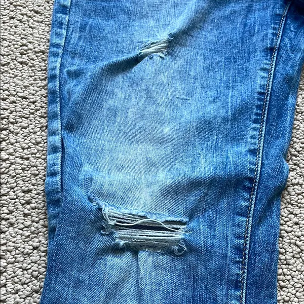 Denizen from Levi's Distressed Blue Low Rise Jeans - Image 5