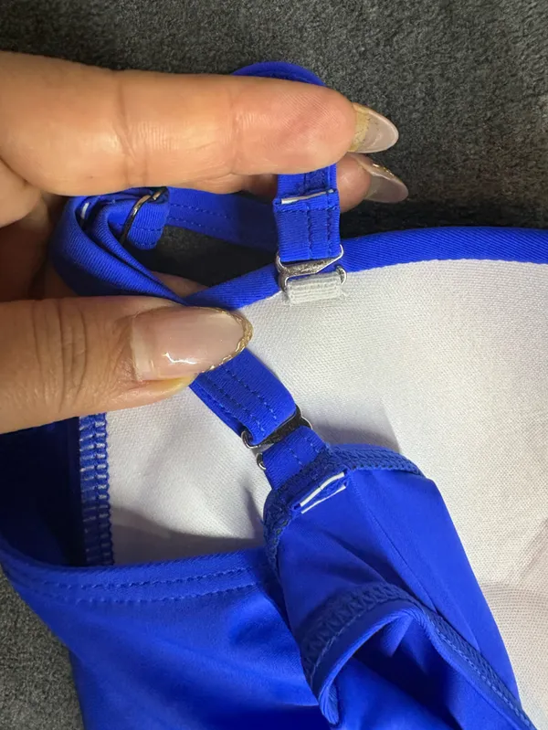 🆕WOT Classic Ruched One-Piece Swimsuit in Royal Blue Size XL - Image 5