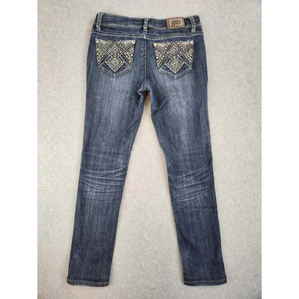 GRACE IN LA Jeans Women's Size 5 Bling Pockets 28 x 28 ish Medium Wash Soft!‎ - Image 3
