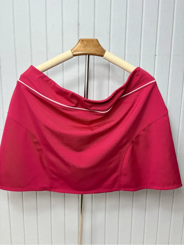 Athleta Hot Pink Performance‎ Skort with White Logo size XL - Image 9