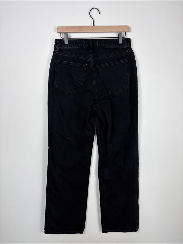 Abercrombie 90s Relaxed Jeans Curve Love Women’s Size 28 6 Black Denim High Rise - Image 6