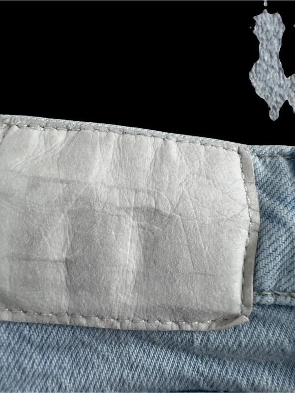 Zara Light Blue Distressed Flare Jeans - Image 7