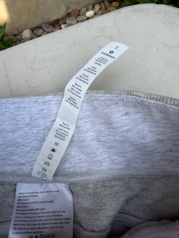 Lululemon Light Gray Jogger Pants - Image 2