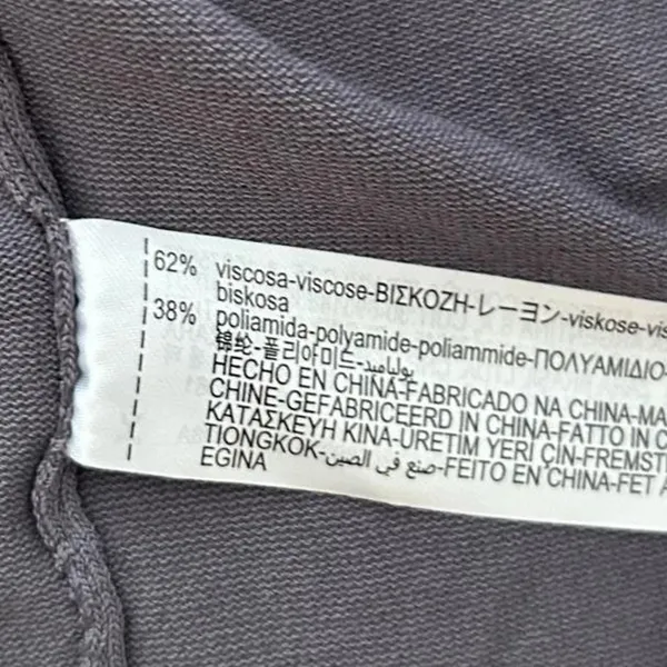 Zara Knit Charcoal Gray Hooded Wrap Tie Top Size M - Image 6