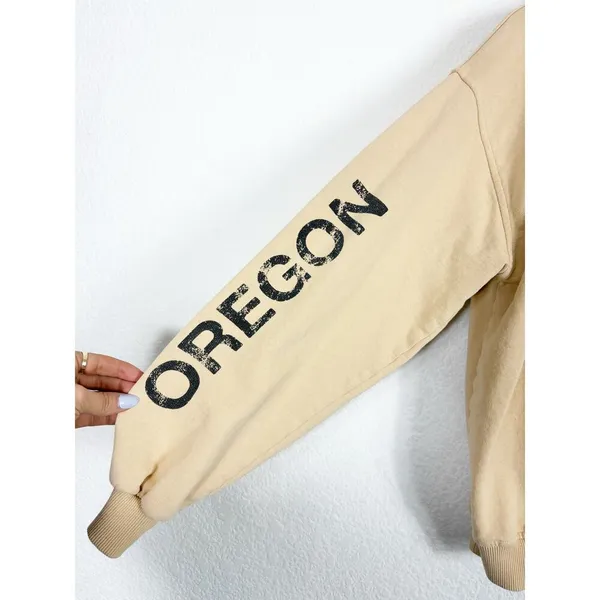 Urban Outfitters Crater Lake Overdyed Crew Neck Sweatshirt Small Yellow Oregon - Image 12