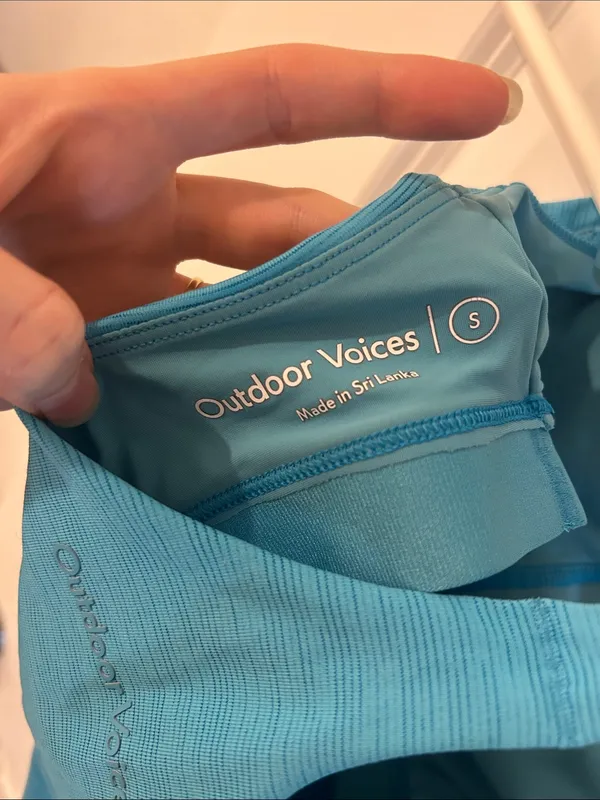 Outdoor Voices Teal Cross-Back Tank Top - Image 4