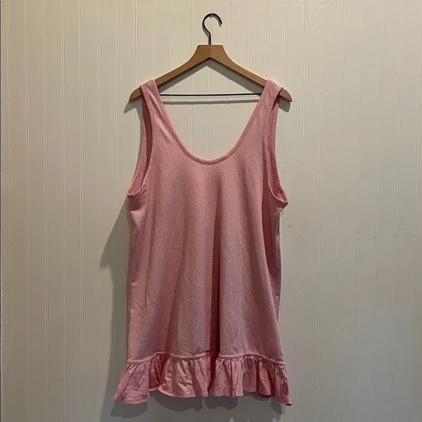 FP Movement by Free People Twirl Tunic Tank Ruffle in Antique Blush Size M NWT - Image 7