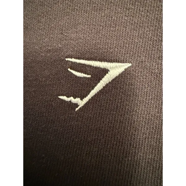 Gymshark Cropped Sweatshirt Black Long Sleeve Logo Gym Activewear Size S‎ - Image 4