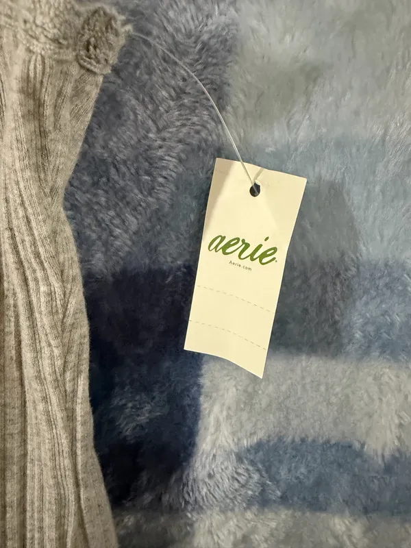 Aerie Ribbed Button-Down Tank Top with Lettuce Edge - Image 6
