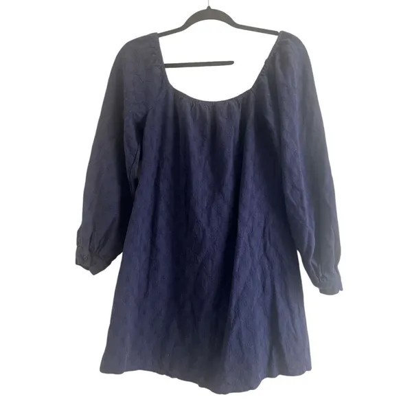 ✨Lulus Ideal Impression Navy Blue Balloon Sleeve Mini Sz Medium Dress✨ - Image 6