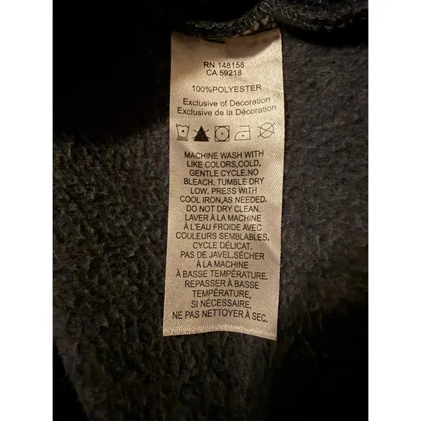 Pendleton‎ Women Fleece Quarter Zip Pullover Sz L Gray Blue Zip Pockets gorpcore - Image 7