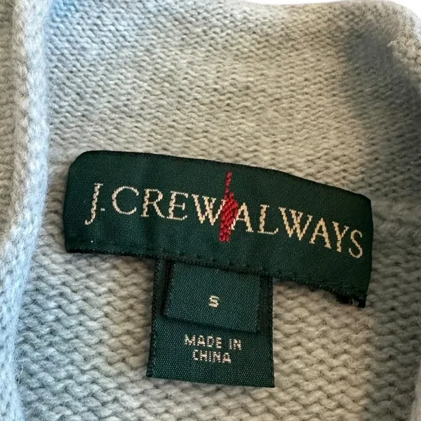 J. Crew Always Light Blue Merino Wool Pullover Sweater Mock Neck Cozy Sz Small - Image 12