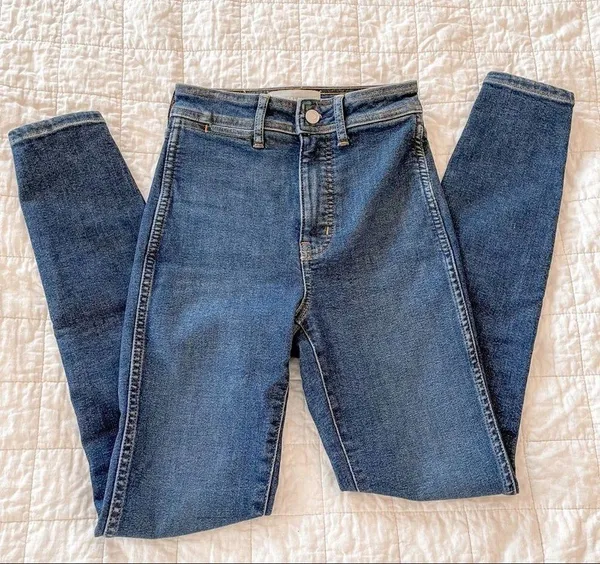 Everlane The Way-High Skinny Jean Vintage Blue Ultra High Rise 23 - Image 3