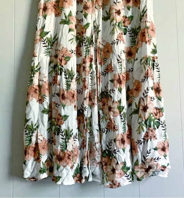 Mi Ami by Francesca’s Hibiscus Printed Maxi Skirt M - Image 4
