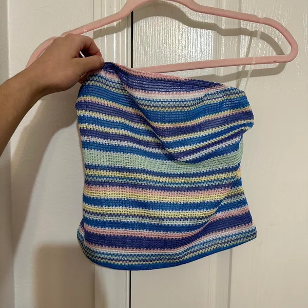 Multicolored tube top Blue Size M - Image 3