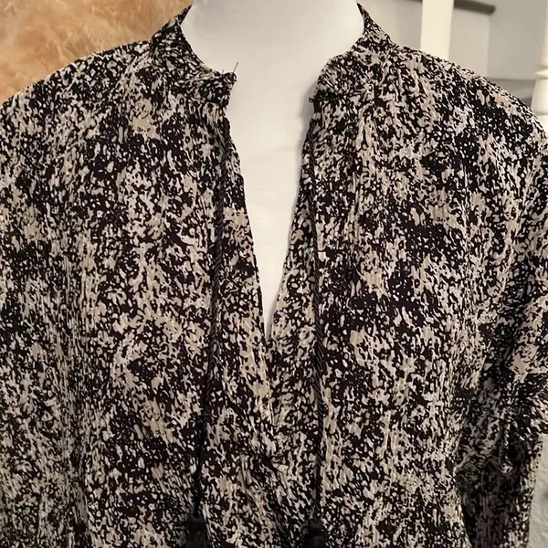 Aqua Leopard Smocked Mini Dress Size Small - Image 4