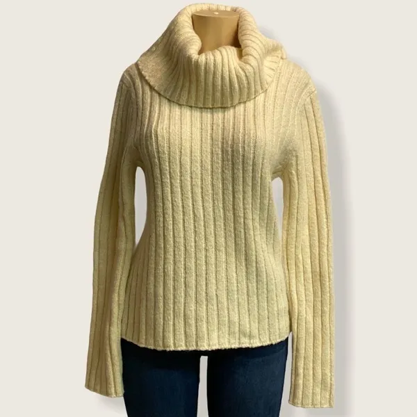 Ralph Lauren Thick‎ chunky wool blend turtleneck Fisherman Core C31 - Image 4