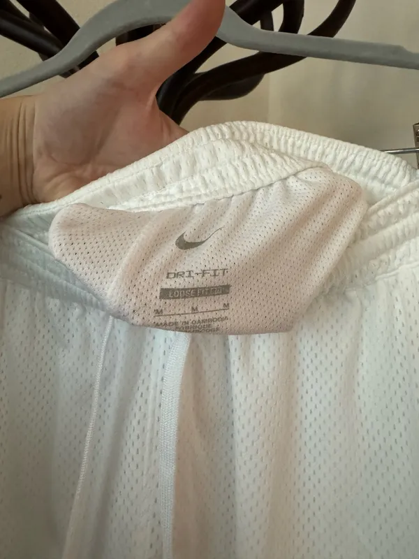 Vintage Style White Dri-Fit Nike Shorts - Image 3