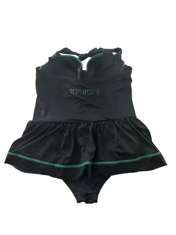 Hot Topic Harry Potter Slytherin One Piece Skirt Swimsuit Size 2X Black Green - Image 4
