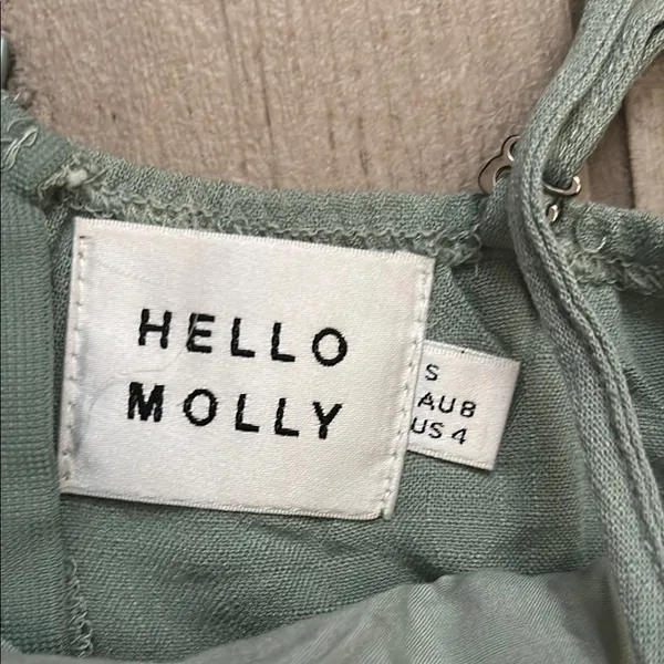 Hello Molly Green Jumpsuit with Palazzo Legs - Image 2