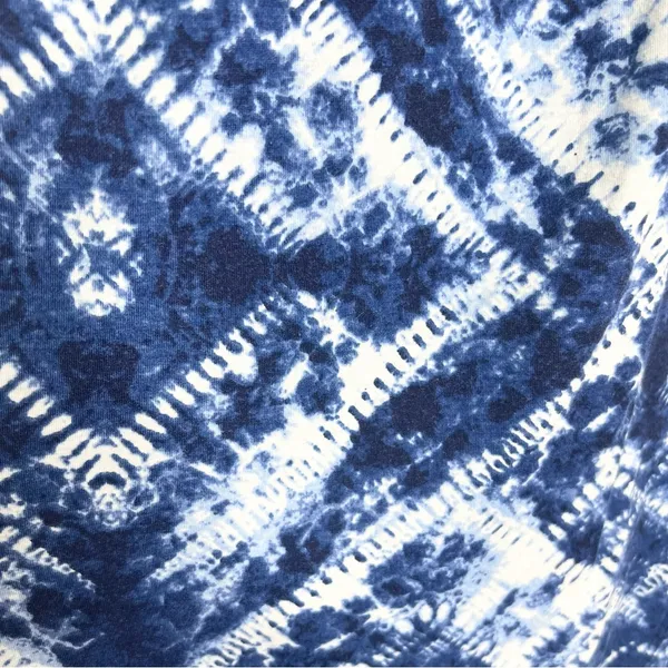 Just Be Blue & White Tie Dye Strapless High Low Maxi Dress Size Medium - Image 4