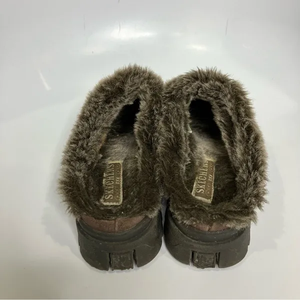 Skechers Y2K platform mules slip on shoes faux fur lined‎ size 6.5 - Image 7