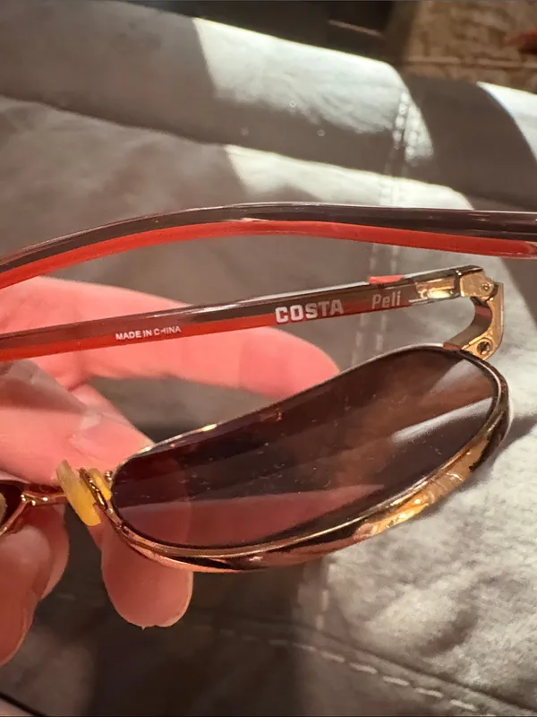 Women's Aviator Sunglasses - rose Gold Frame with Brown Lenses COSTA peli 580 - Image 4