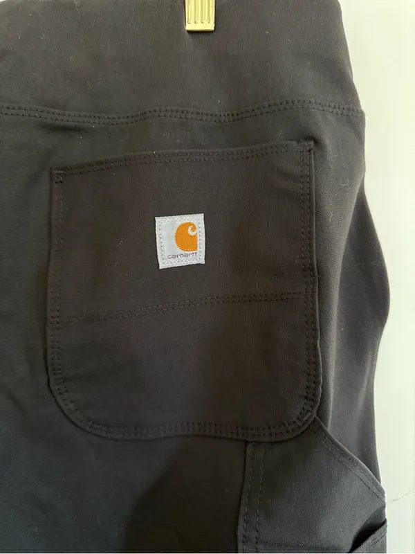 Carhartt Force Womens Utility Stretch Pants Size XL Black Fitted Pull On Slim - Image 8