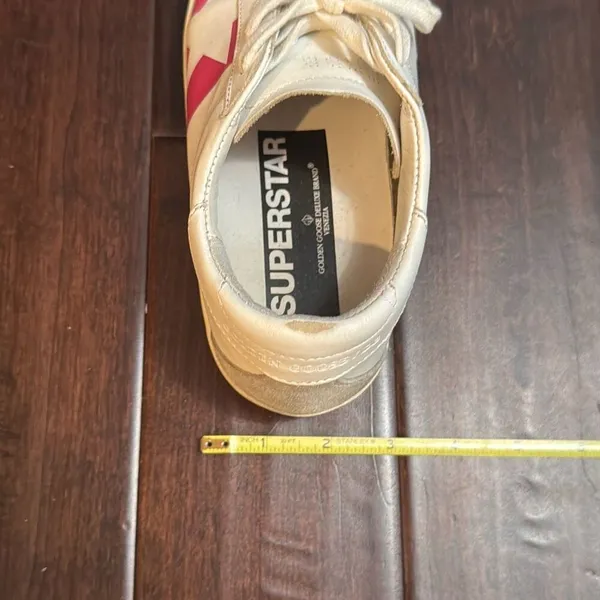 Golden Goose superstar‎ White / Pink leather women's sneakers size 35 - Image 8