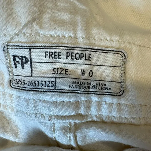 Free People Women's Size-0 Torn Up Jumper Dress‎ Skirt Overall White - Image 4