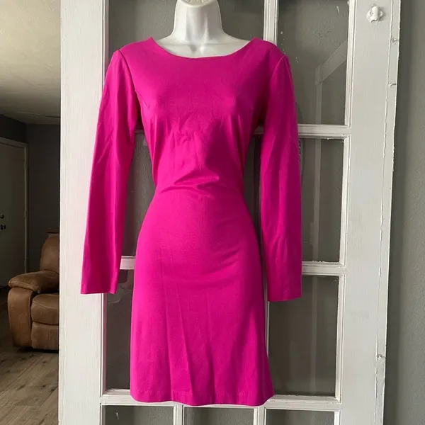 Amanda Uprichard Vibrant Pink Dress - Image 4