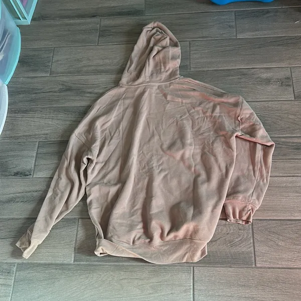 Tan oversized hoodie Size L - Image 3