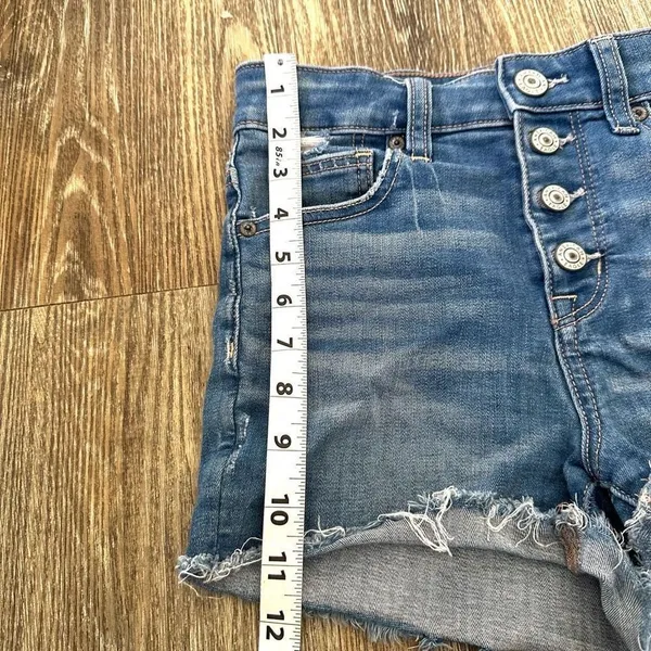 American Eagle hi rise denim next level shorts - Image 4