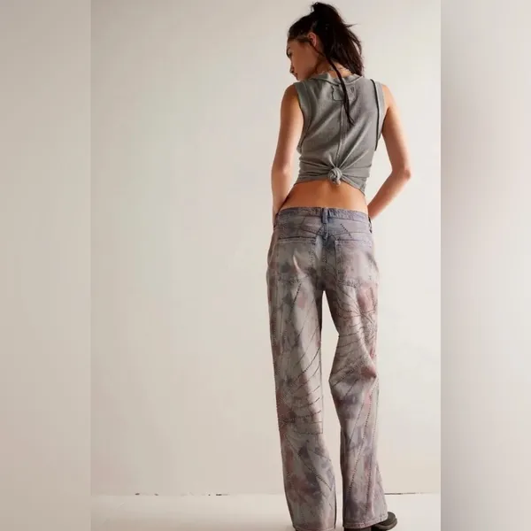 We The Free Free People Aurora Mid Rise Flare Size 26 ..Retail $248 - Image 2