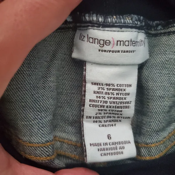 Liz Lange maternity size 6 new with tags straight leg - Image 4