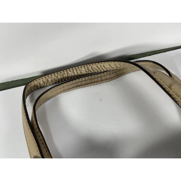 Michael Kors MK Logo Black Tote Bag Zip Gold Beige Straps Dust Bag - Image 15