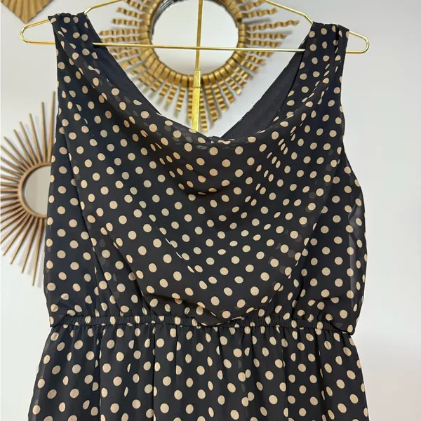 Enfocus Studio - Black Polka Dot High Low Dress - Image 2