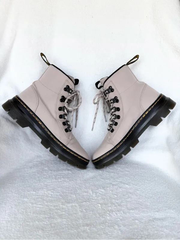 Dr Martens Women’s Size 6 Combs W Fashion Boot Vintage Taupe Poly Twill - Image 4